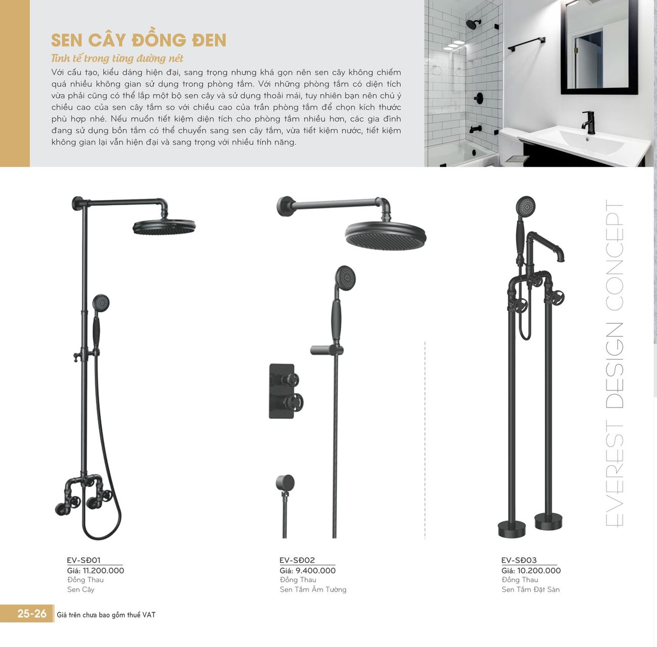 Thiết bị vệ sinh EVEREST Cổ Điển Catalogue và Bảng giá mới nhất /Page 
